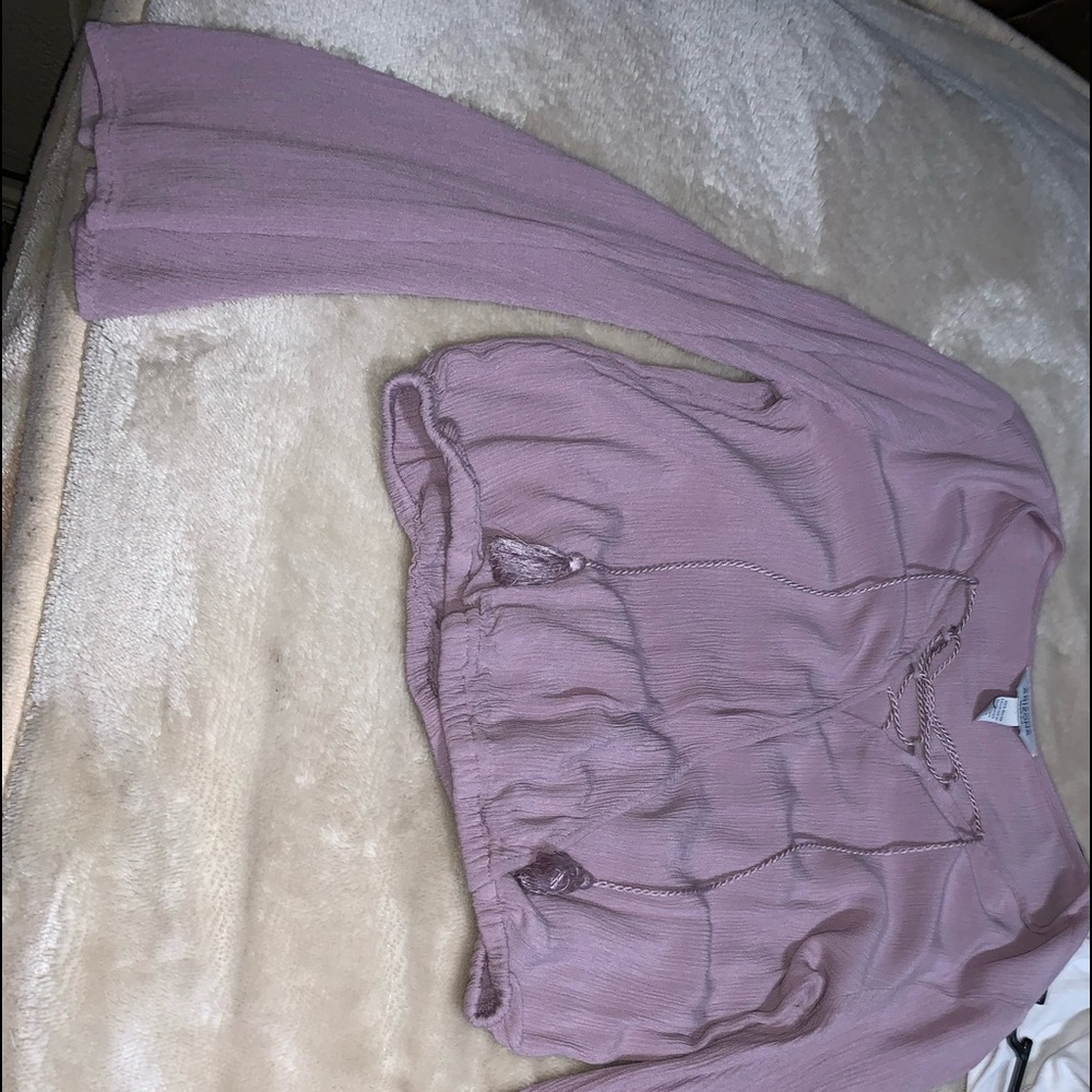 Long sleeve crop top